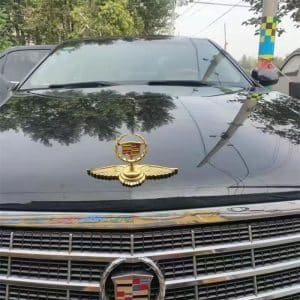 cadillac gold emblem