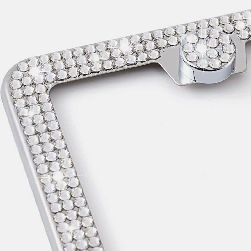 cadillac license plate frame bling