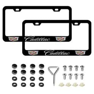 cadillac license plate frame