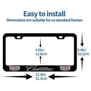 cadillac license plate frame