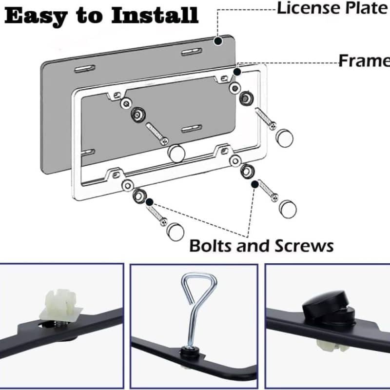 cadillac license plate frame